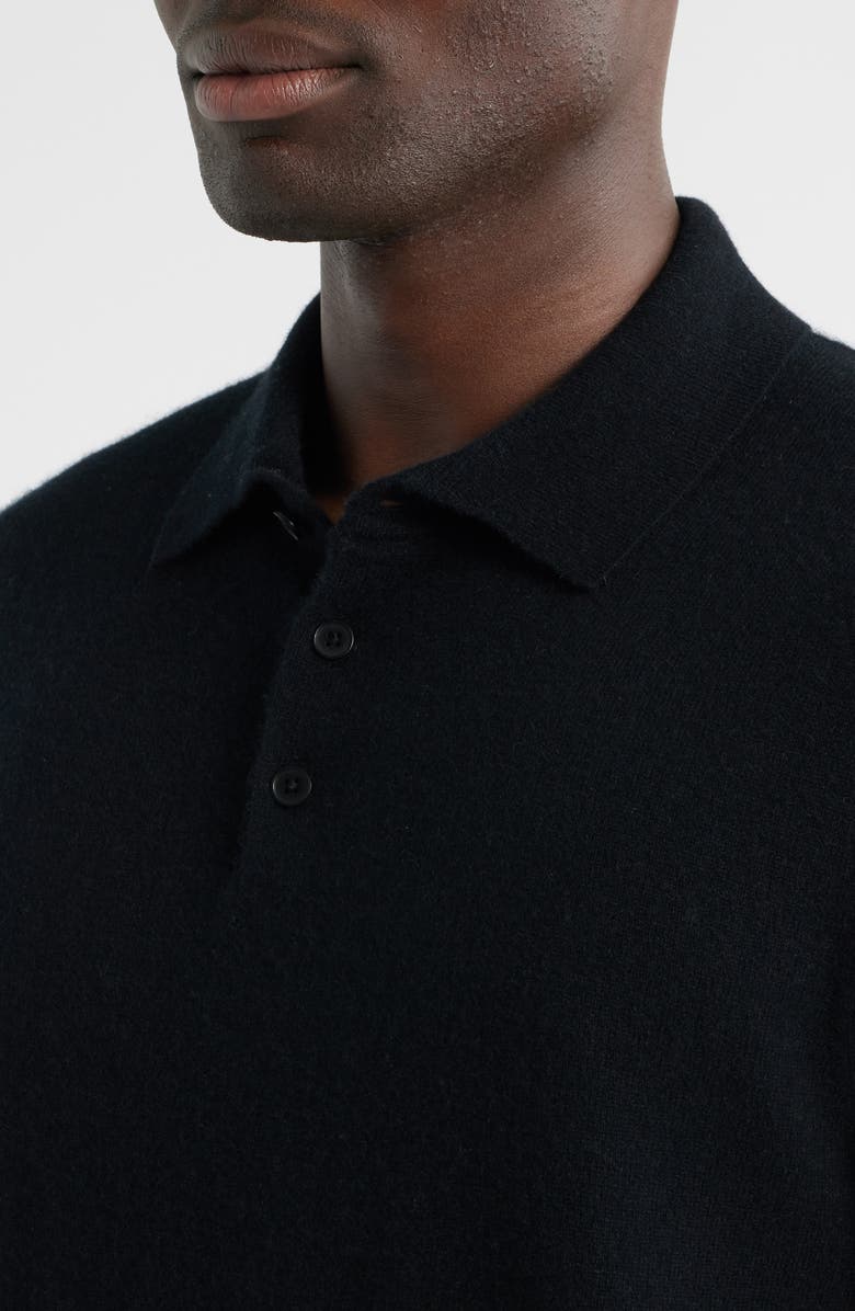 Nordstrom Cashmere Polo, Alternate, color, Black Caviar