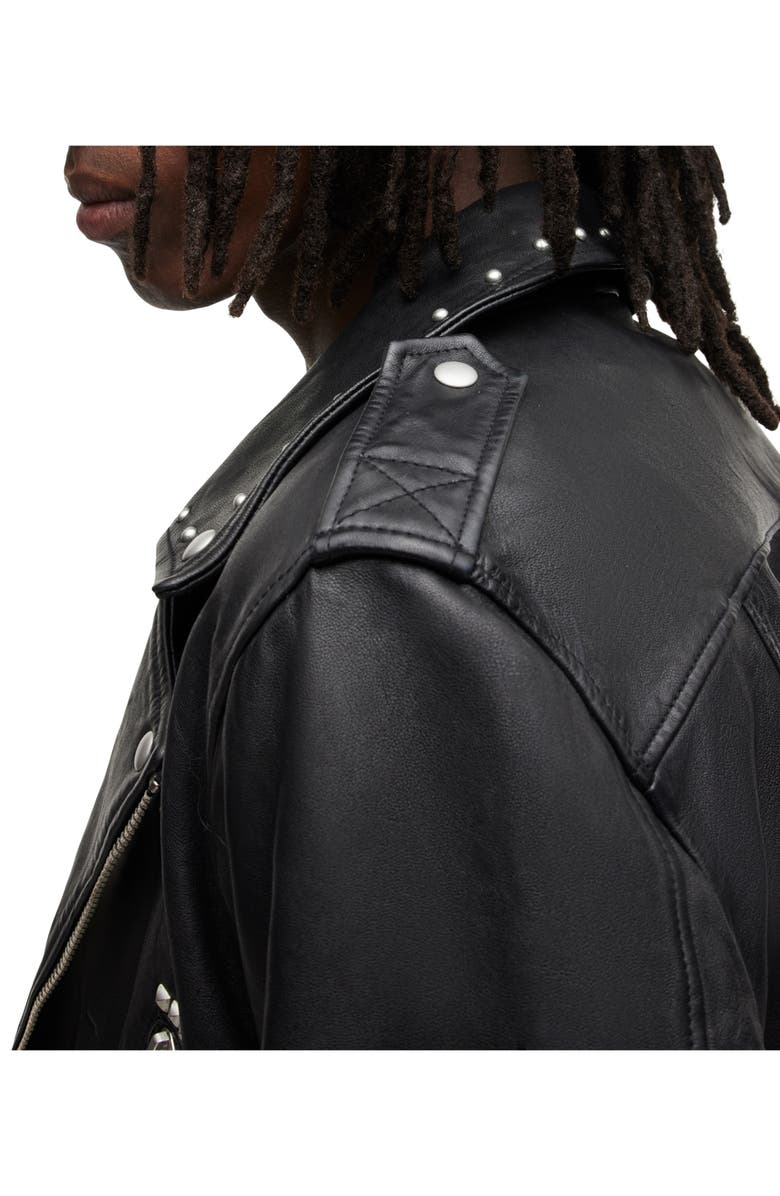 AllSaints Nade Leather Biker Jacket, Alternate, color,