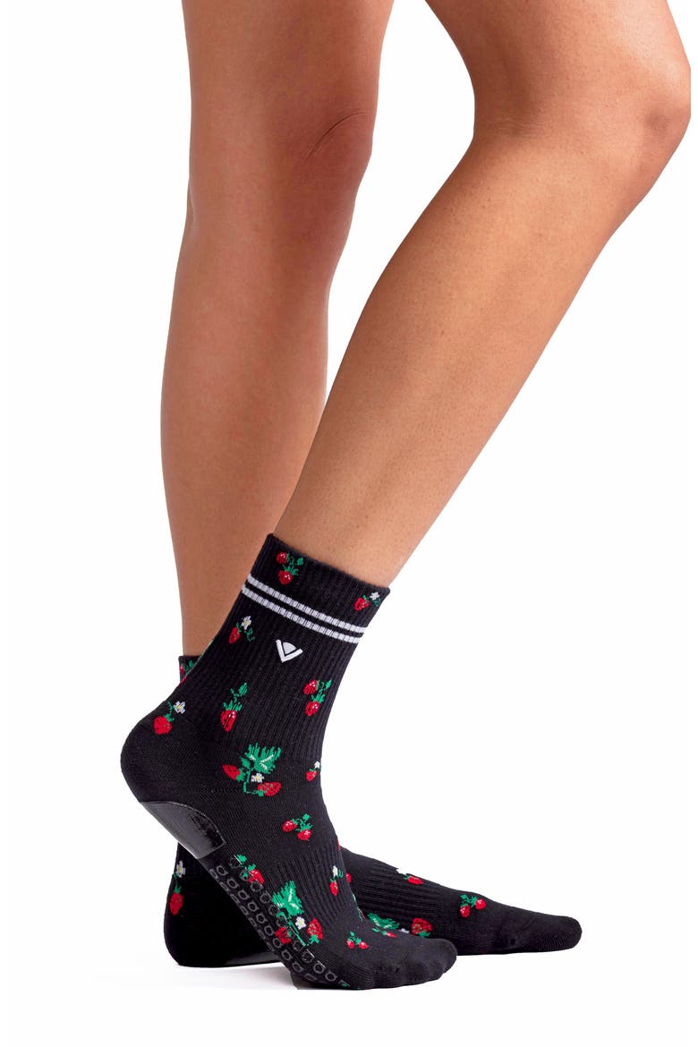 2-Pack Classic Crew Grip Socks, Alternate, color, BLACK MULTI