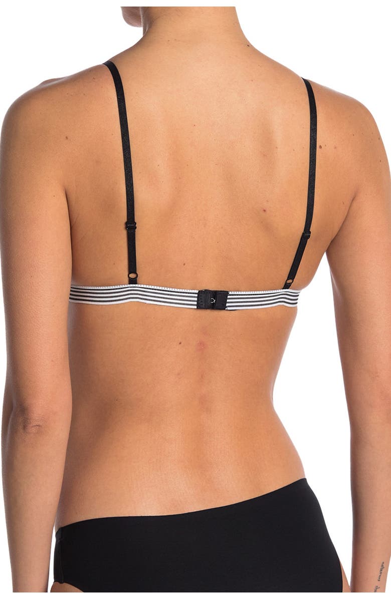 FRENCH AFFAIR Lace & Stripe Band Bralette, Alternate, color,