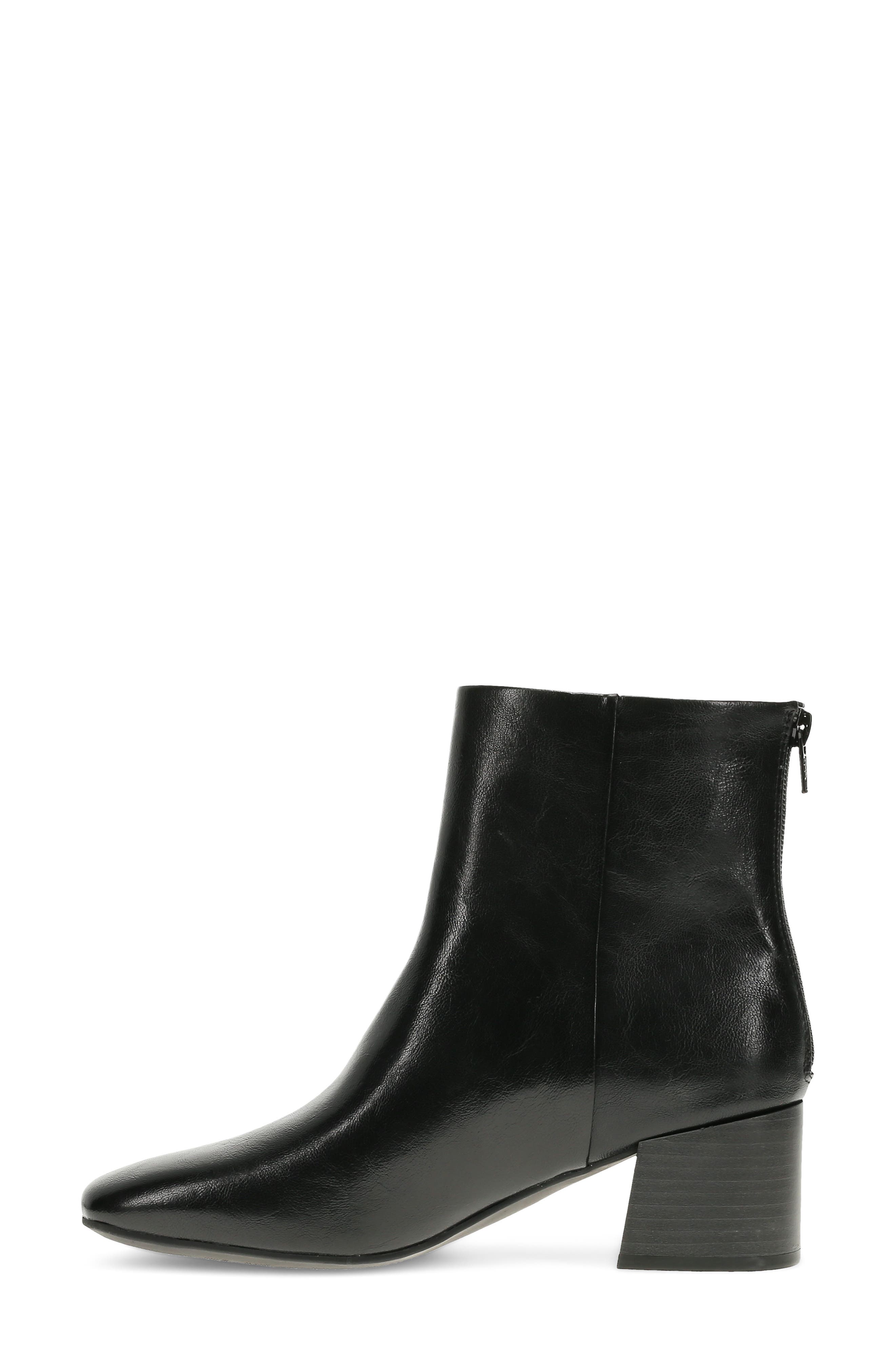 Emilie Block Heel Bootie, Alternate, color, BLACK