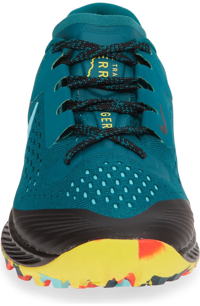Nike Air Zoom Terra Kiger 5 Trail Running Shoe, Alternate, color, Geode Teal/ Green/ Black