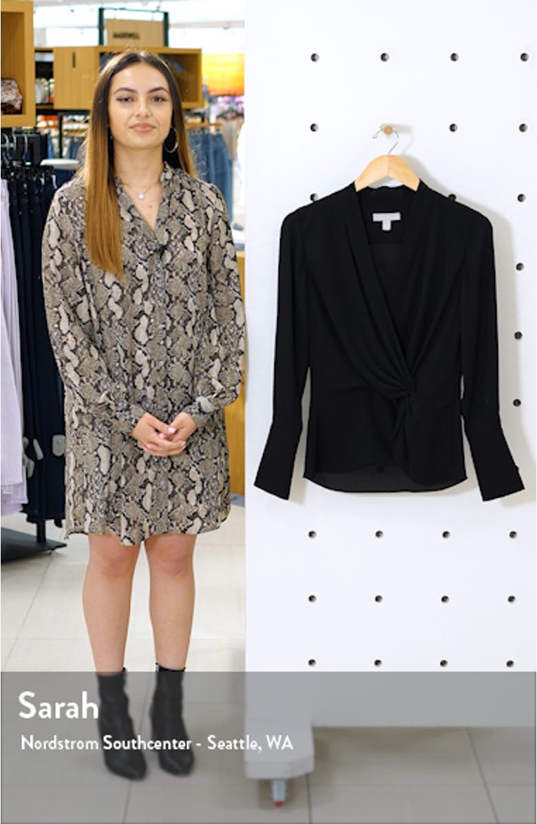 Surplice Twist Front Top, sales video thumbnail