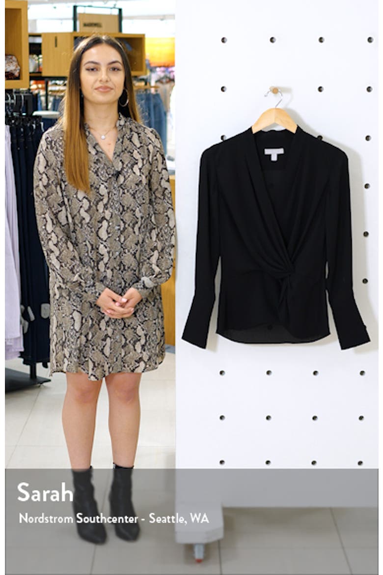 Surplice Twist Front Top video