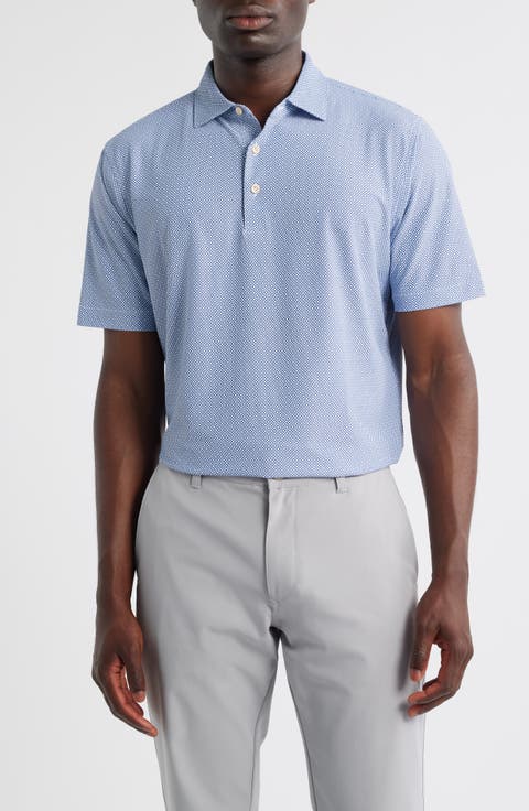 Porta Geo Print Performance Piqué Polo