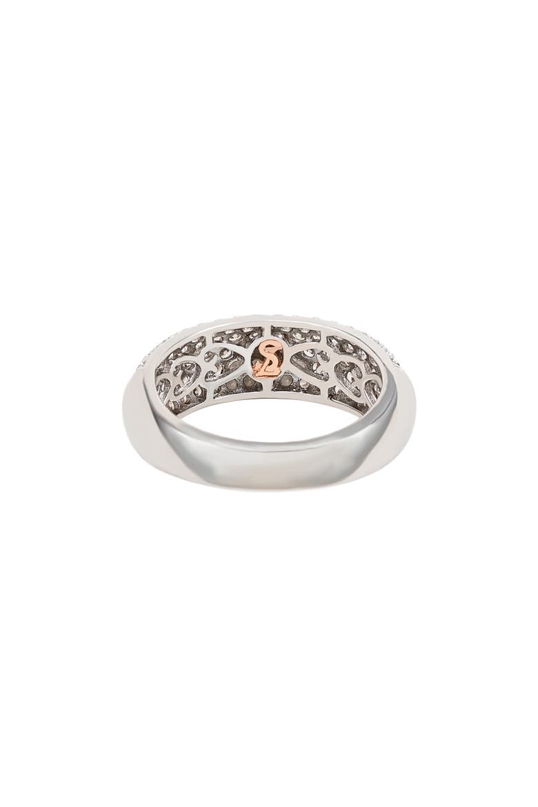 Cubic Zirconia Pavé Band Ring, Alternate, color, WHITE