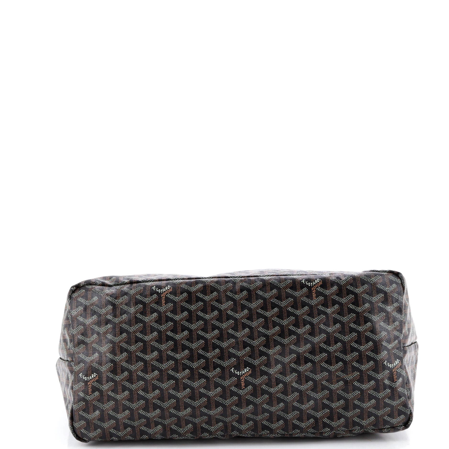 Pre-Owned Goyard Saint Louis Tote Coated Canvas GM, Alternate, color, Black