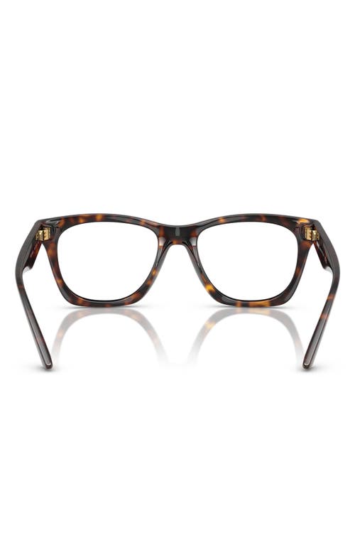 Versace 52mm Pillow Optical Glasses In Havana