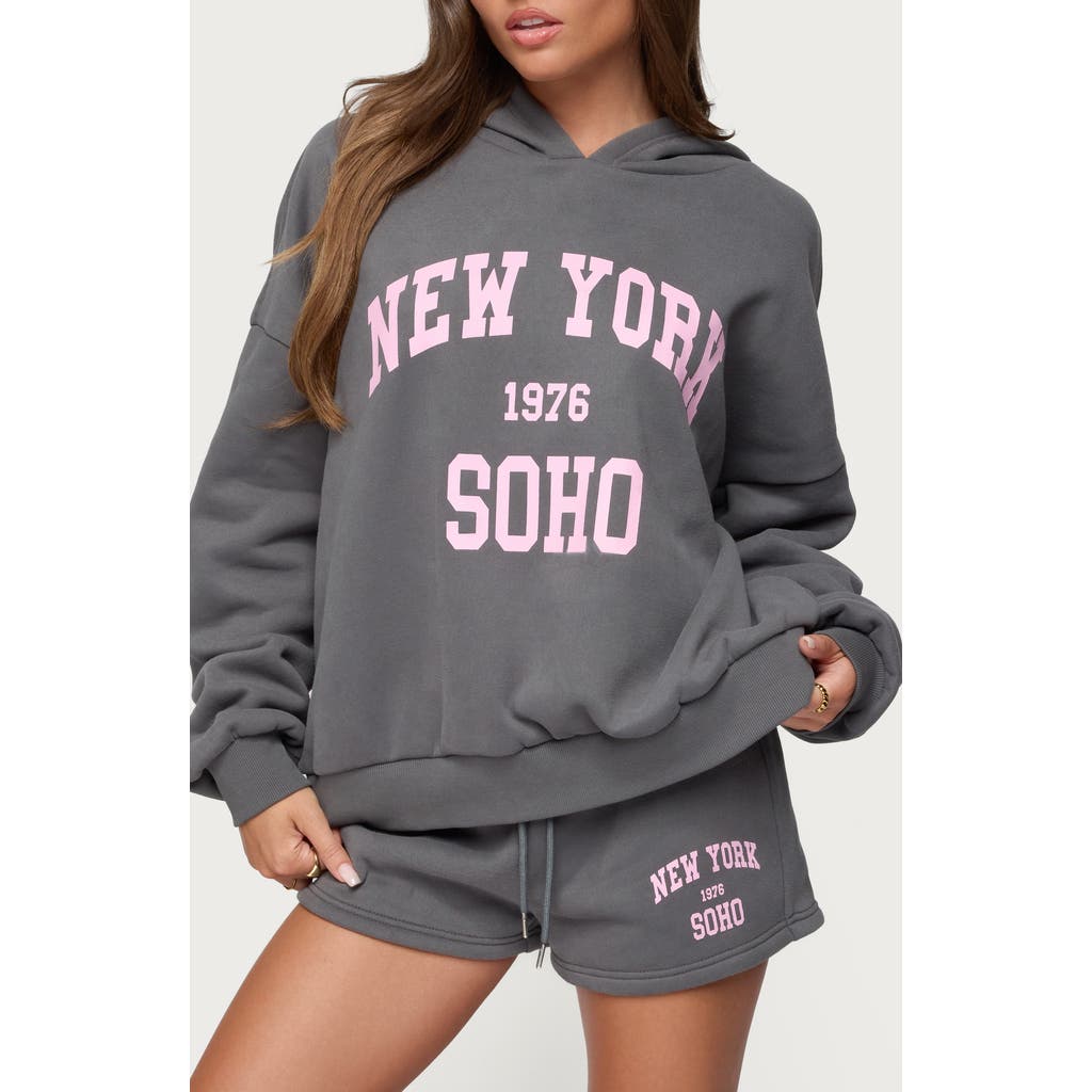 Edikted Soho 76 Hoodie In Gray