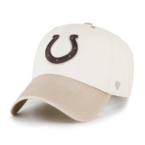 Men's '47  Natural/Tan Indianapolis Colts Neutral Terrain Clean Up Adjustable Hat
