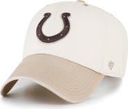 '47 Men's '47 Natural/Tan Indianapolis Colts Neutral Terrain Clean Up Adjustable Hat