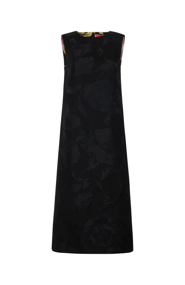 La DoubleJ Column Dress Sylph Jacquard Black, Alternate, color, Sylph Jacquard Black