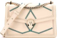 Pre-Owned Bvlgari Serpenti Forever Shoulder Bag Whipstitched Leather Small