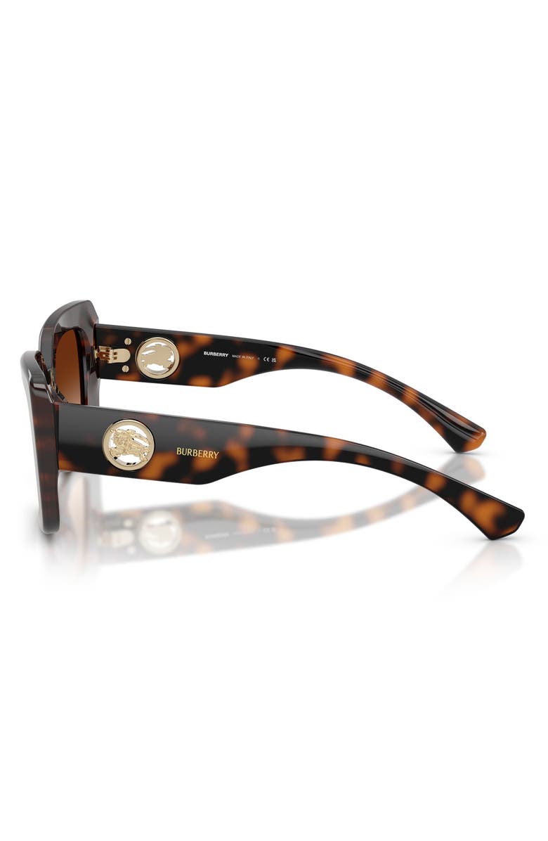 Burberry 51mm Cat Eye Sunglasses, Alternate, color, Dark Havana / Brown Gradient