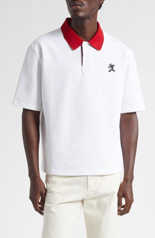 Marni Cotton Blend Piqué Polo in 00W01 Lily White  product