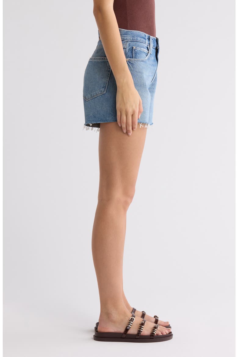 Archie Raw Hem Denim Cutoff Shorts, Alternate, color, COSTAR