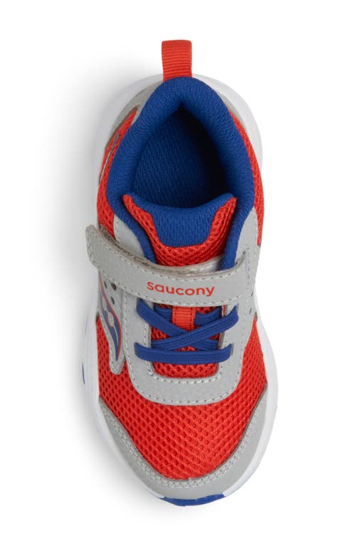 Saucony Ride Jr. Sneaker In Grey/red/navy