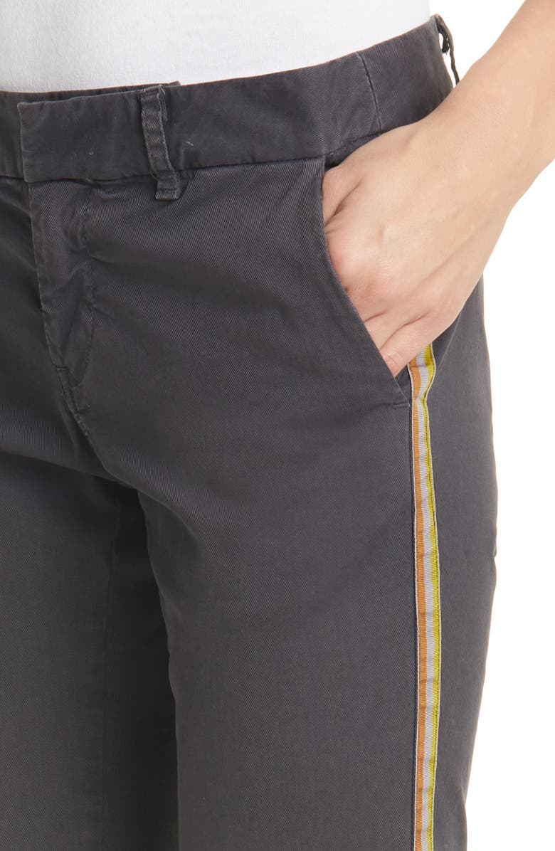 Nili Lotan East Hampton Side Tape Crop Pants, Alternate, color, 