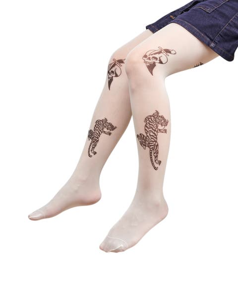 Womens Tiger Tattoo Tights 1-Pack