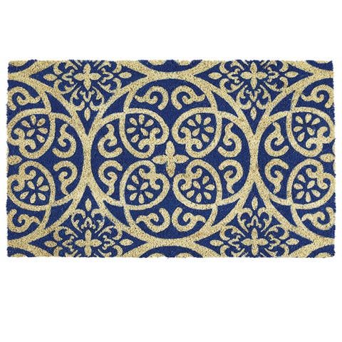 Novelty Coir Doormat, Non-Slip PVC Backing
