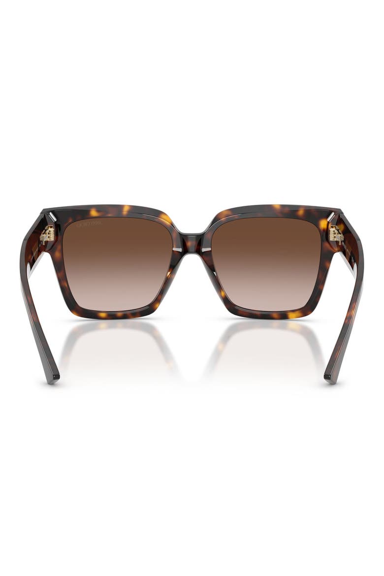54mm Gradient Square Sunglasses, Alternate, color, HAVANA / GRADIENT BROWN
