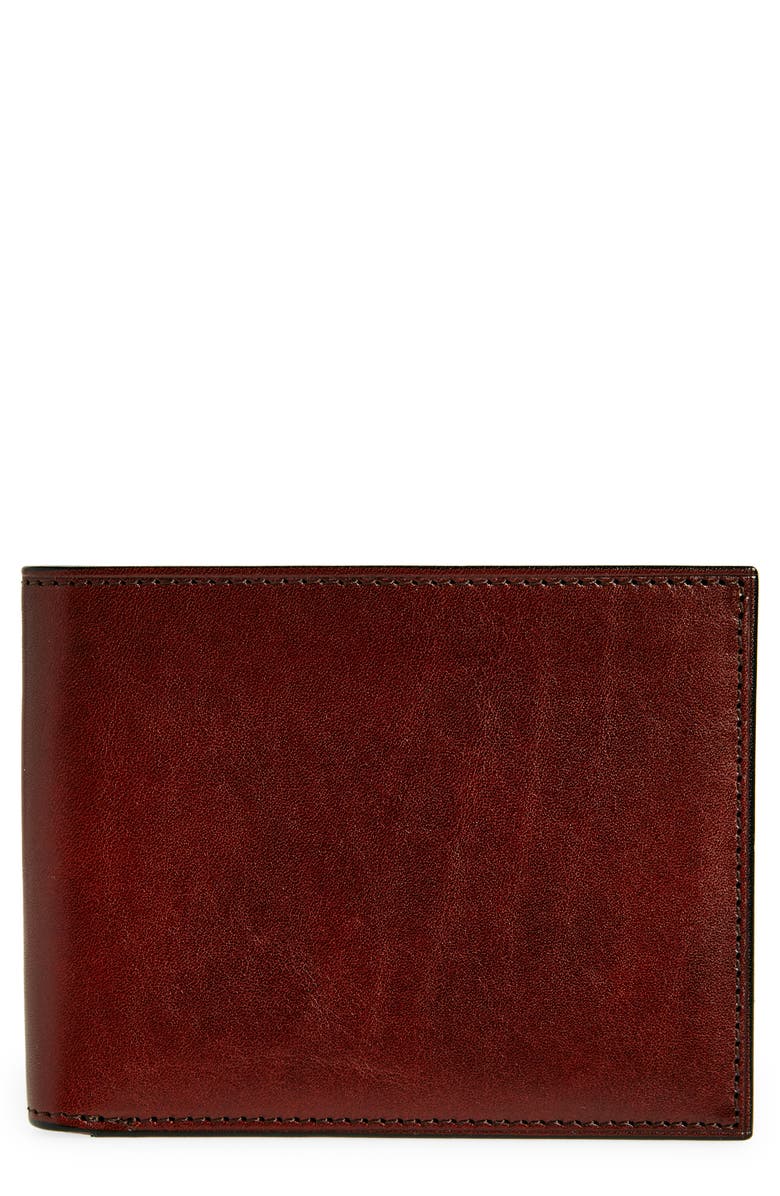Bosca Leather Bifold Wallet, Alternate, color, Dark Brown