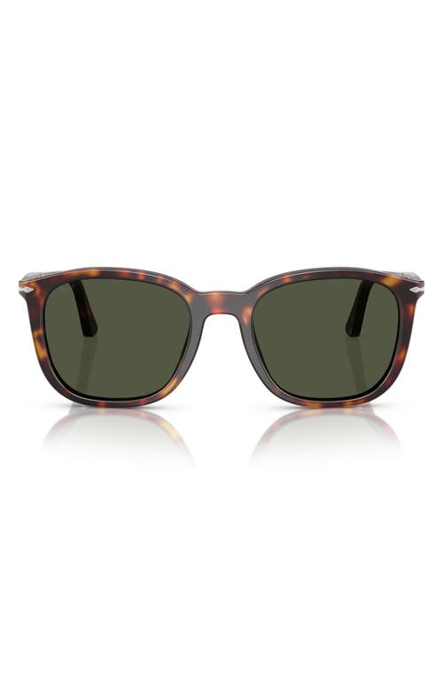 Persol 52mm Polarized Pillow Sunglasses in Havana 