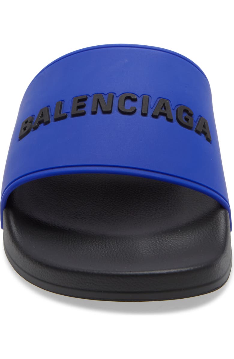 Balenciaga Logo Pool Slide, Alternate, color,