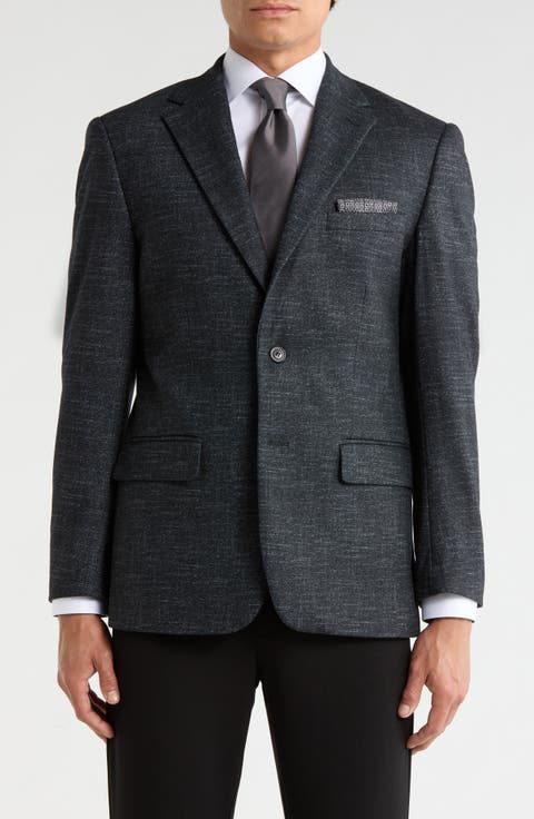 Slim Fit Stretch Knit Sport Coat