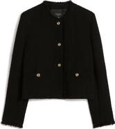 Weekend Max Mara Agami Wool Blend Tweed Jacket