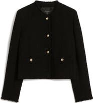 Weekend Max Mara Agami Wool Blend Tweed Jacket