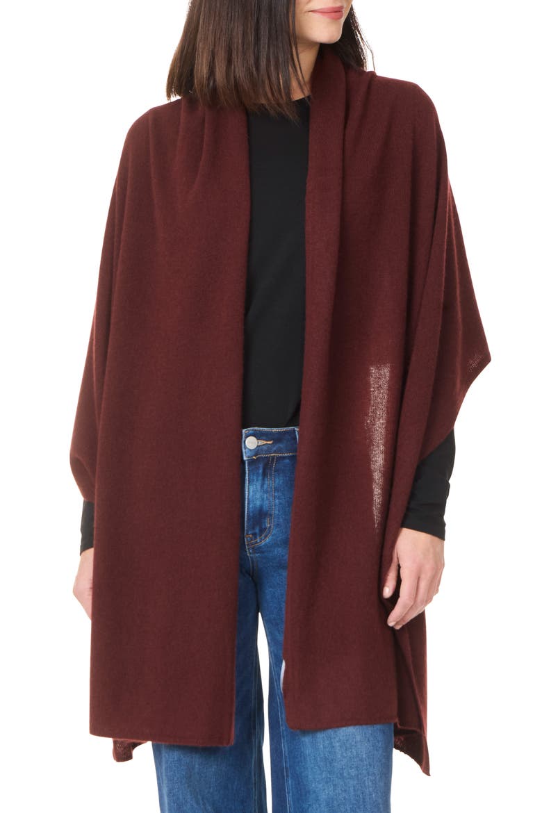 Cashmere Travel Wrap Scarf, Main, color, CHESTNUT