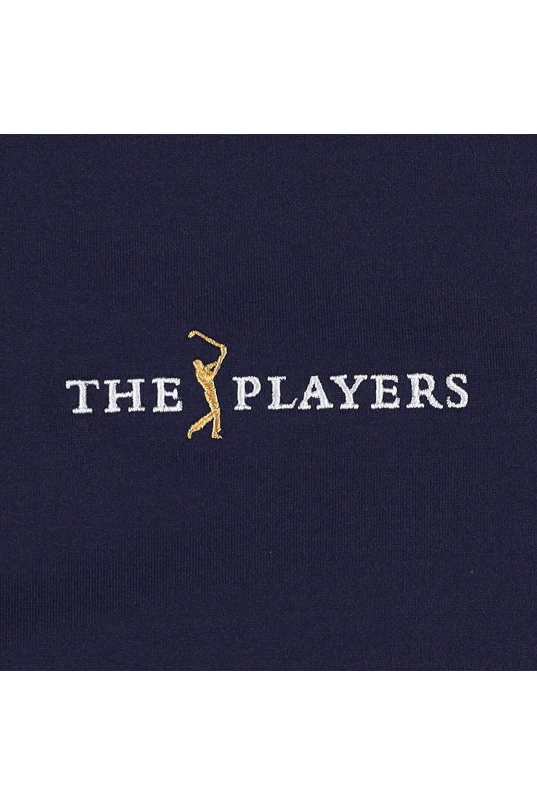 Men's FootJoy Navy THE PLAYERS Camo Color Block Raglan Midlayer Quarter-Zip Top, Alternate, color, Navy