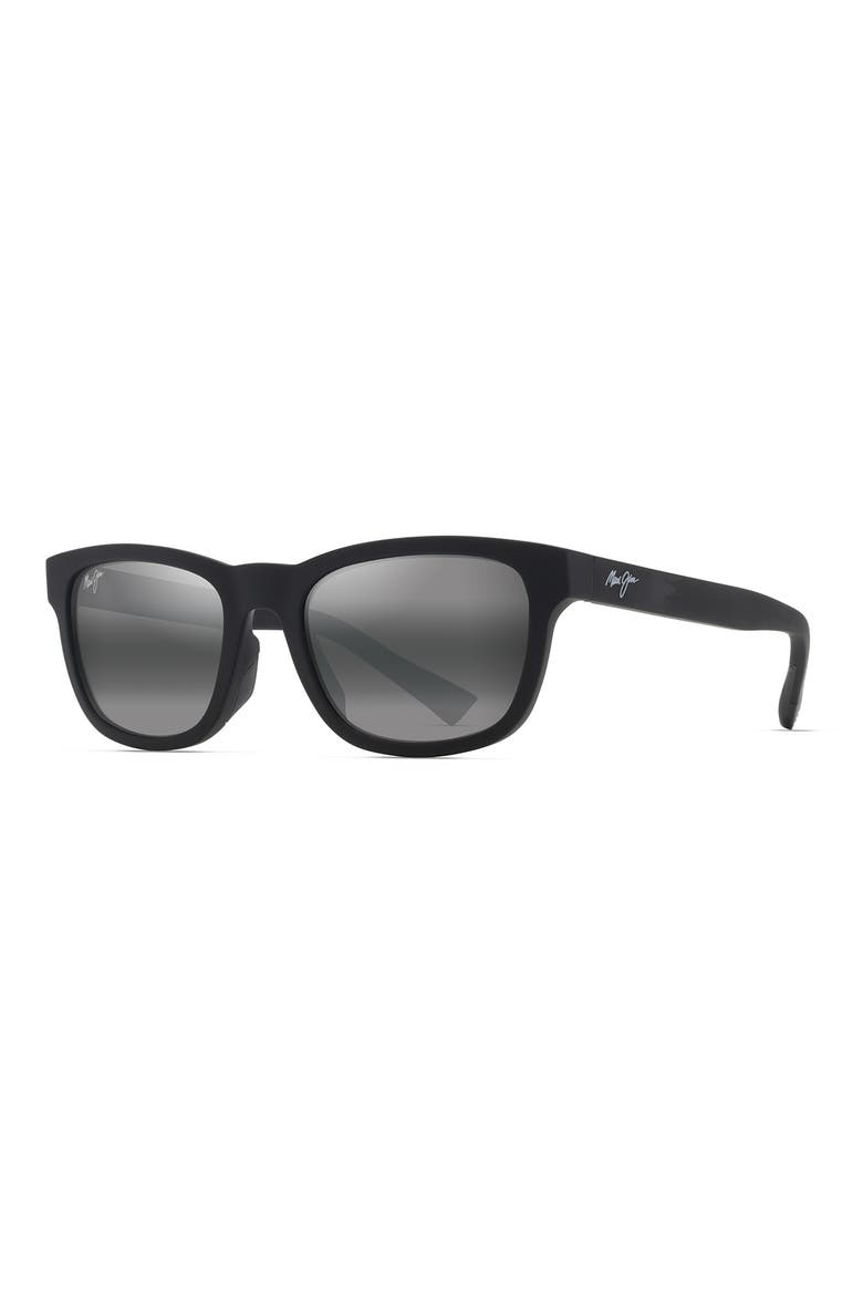 Kapii 54mm Gradient PolarizedPlus2® Square Sunglasses, Alternate, color, MATTE BLACK