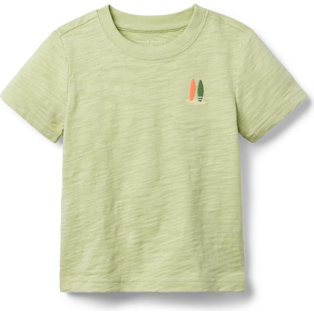 Janie And Jack Surfboard Tee In Green