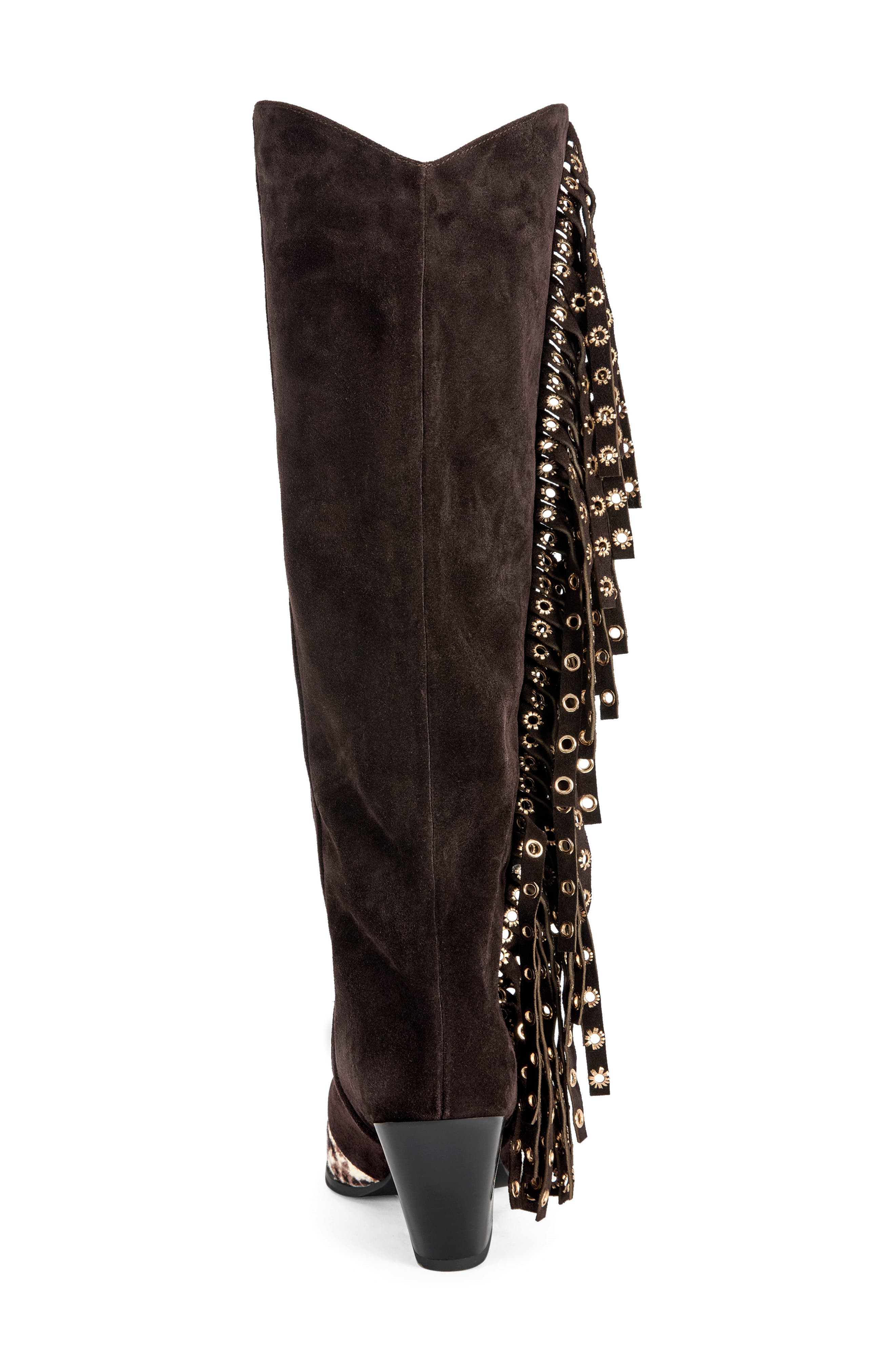 McBride Knee High Western Boot, Alternate, color, CHOCOLATE