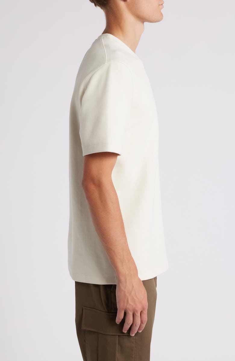Theory Delroy Double Piqué Crewneck T-Shirt, Alternate, color, Winter White