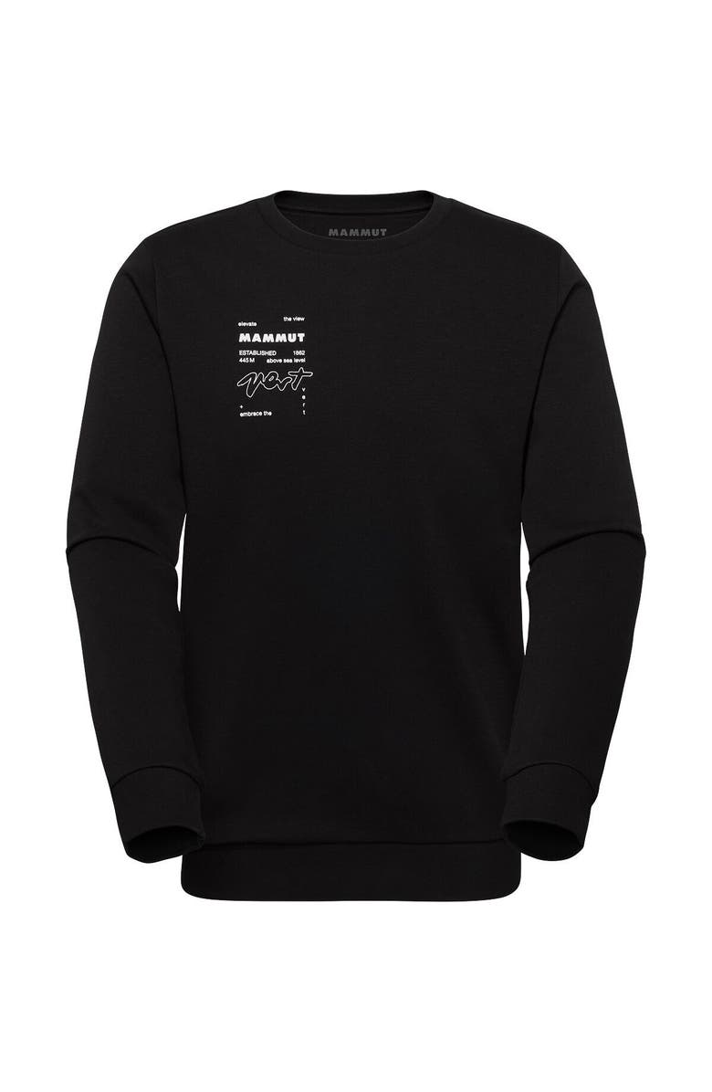 Mammut Core Ml Vert Crew Neck Sweatshirt - Men's, Main, color, Black