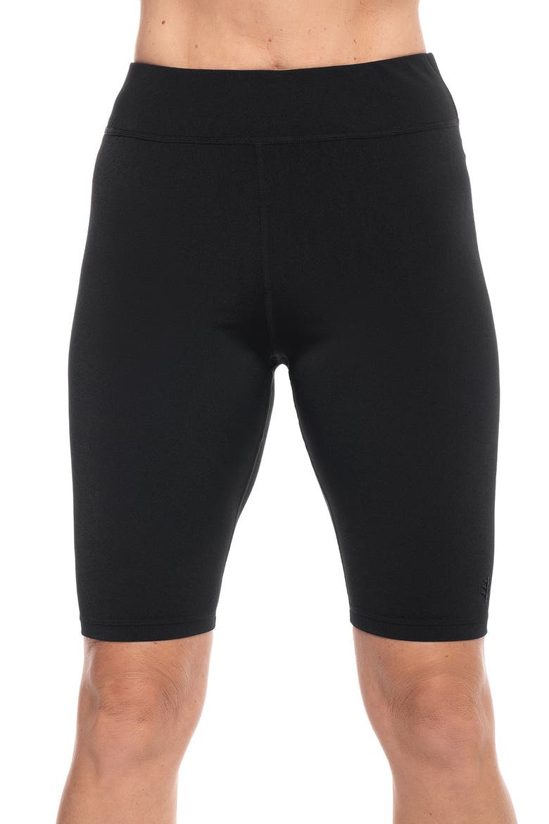 Women's Deep Water Swim Shorts, UPF 50+ Sun Protection, Alternate, color, Black