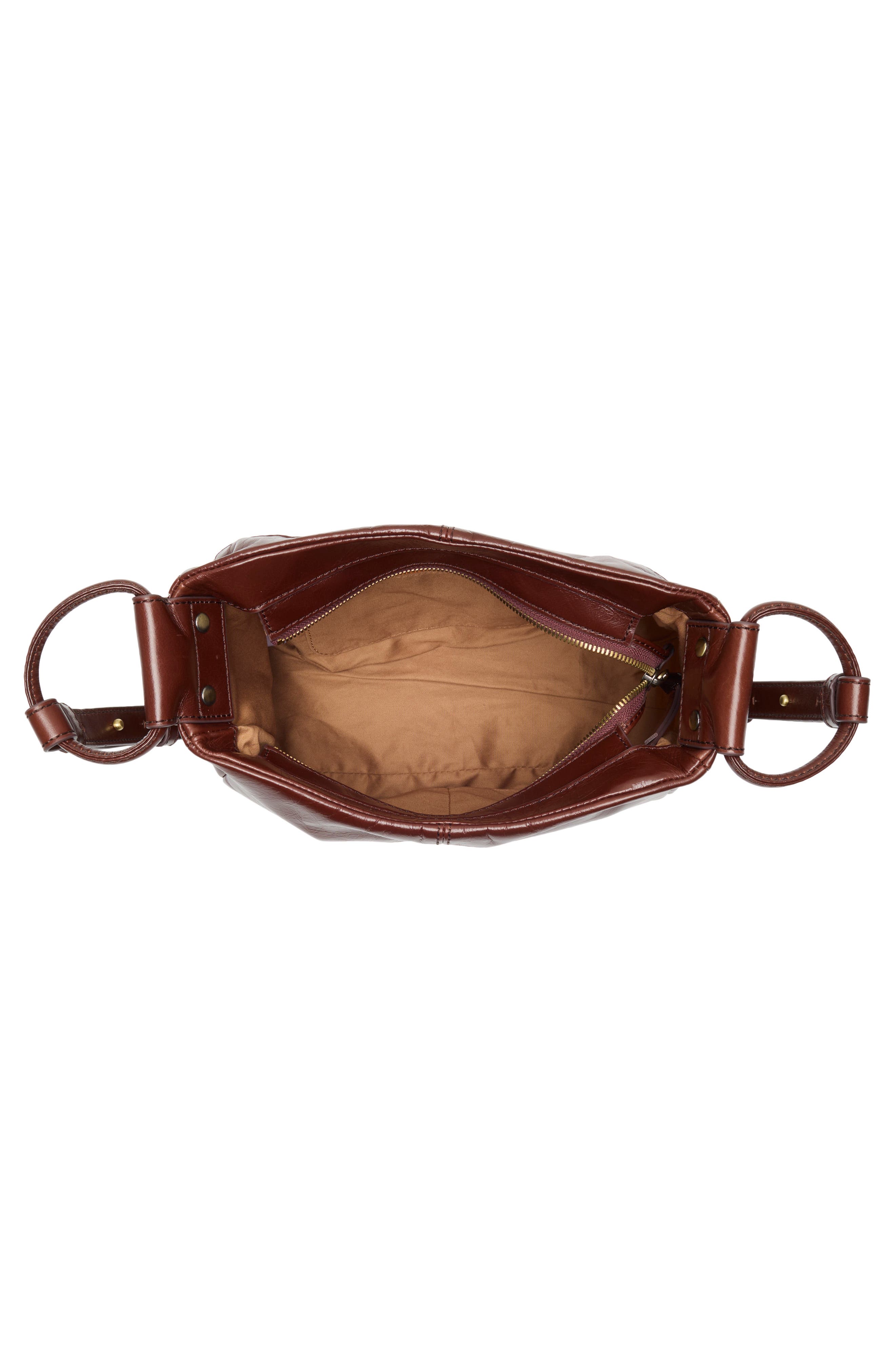 HOBO Sheila Leather Crossbody Bag, Alternate, color, Chocolate