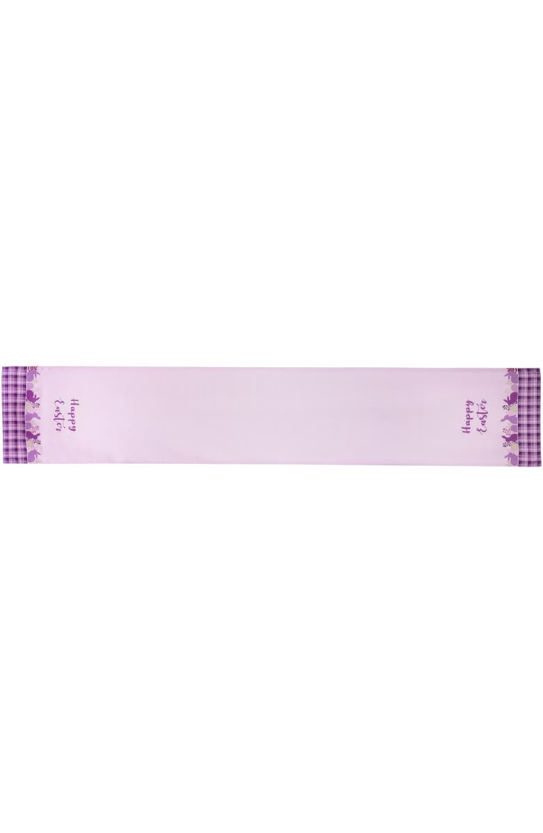 Northlight Happy Easter Plaid Table Runner - 72" - Purple, Main, color, Purple