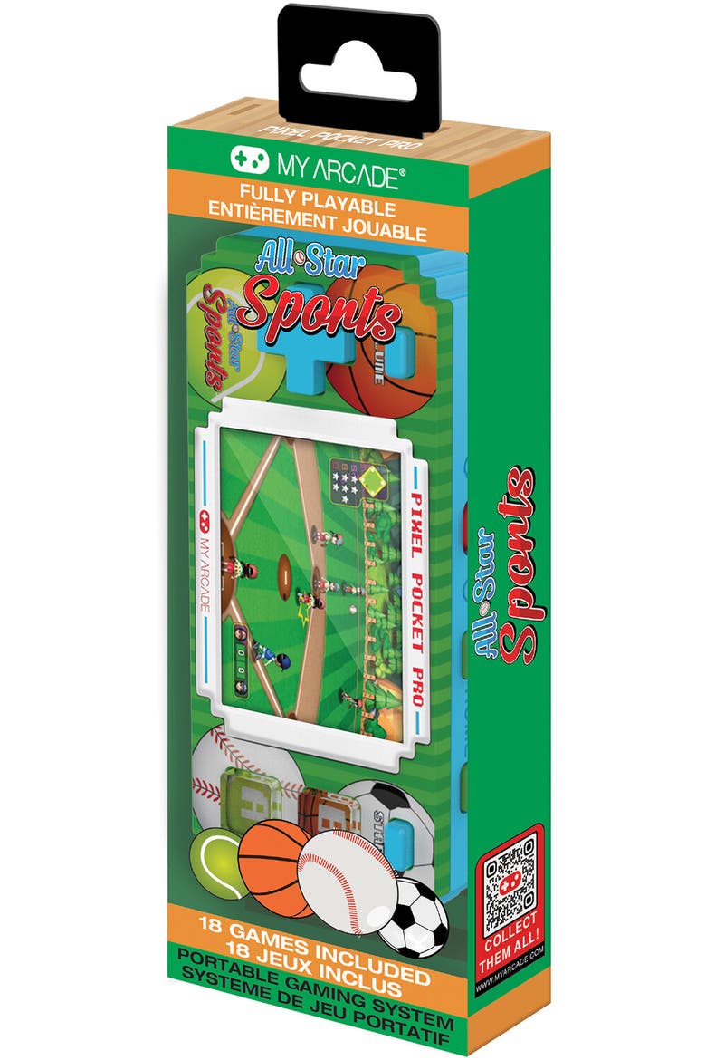 Myarcade Dgun3944 Allstar Sports Pixel Pocket Pro, Main, color, Multicolor