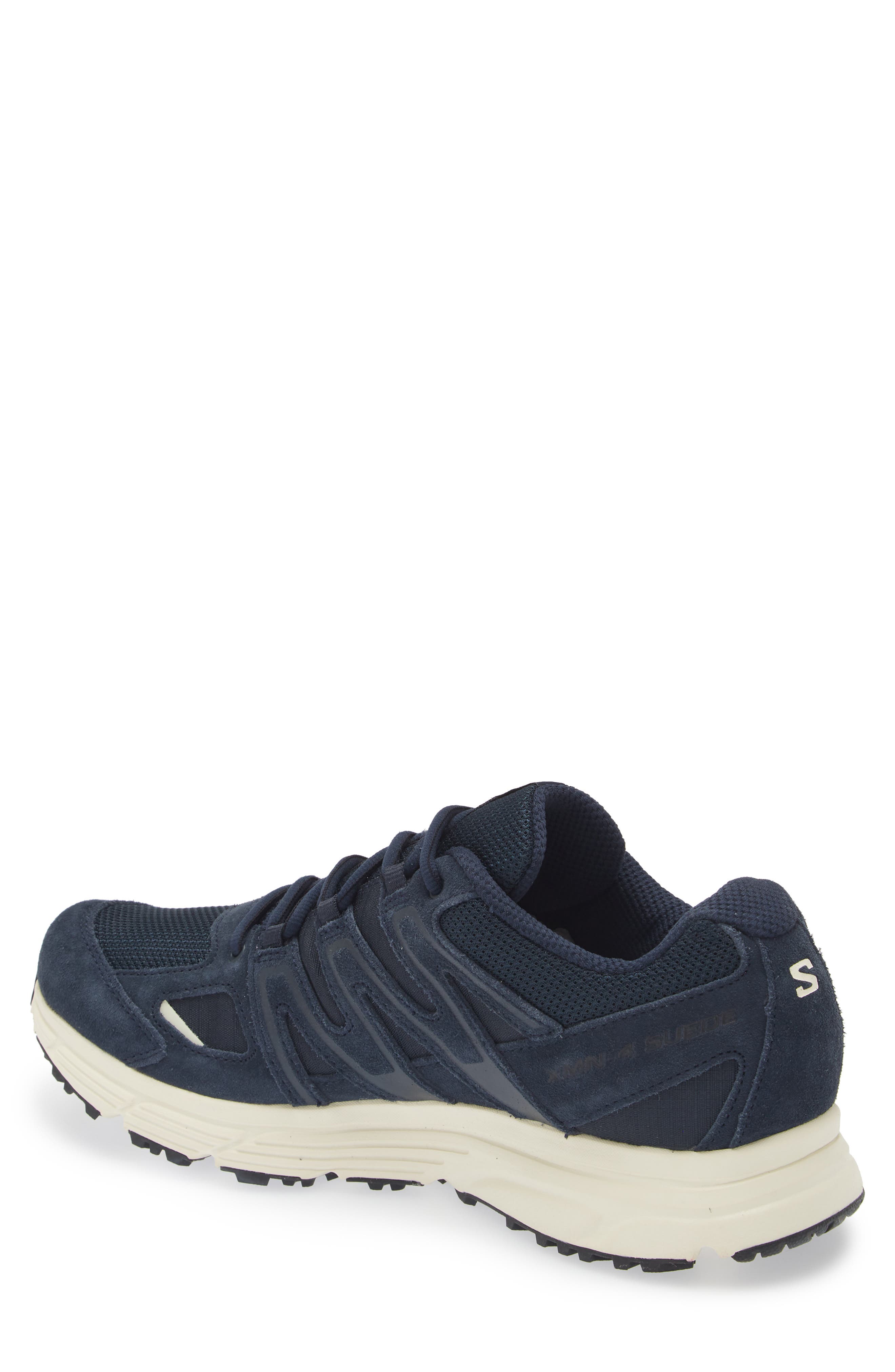 Salomon Gender Inclusive X-Mission 4 Sneaker, Alternate, color, Carbon/ Vanilla/ Aloe Wash