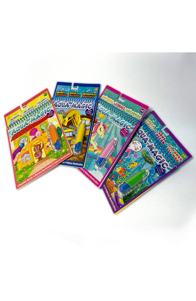 Three Little Twigs Aqua Magic Bundle 4 Pack, Assorted Reusable Books, Main, color, Multicolored