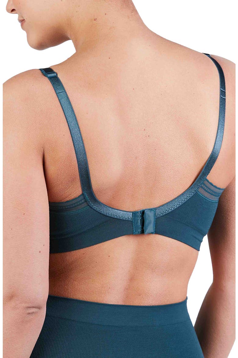 Milk Seamless Wireless Maternity/Nursing Bra, Alternate, color, GREEN