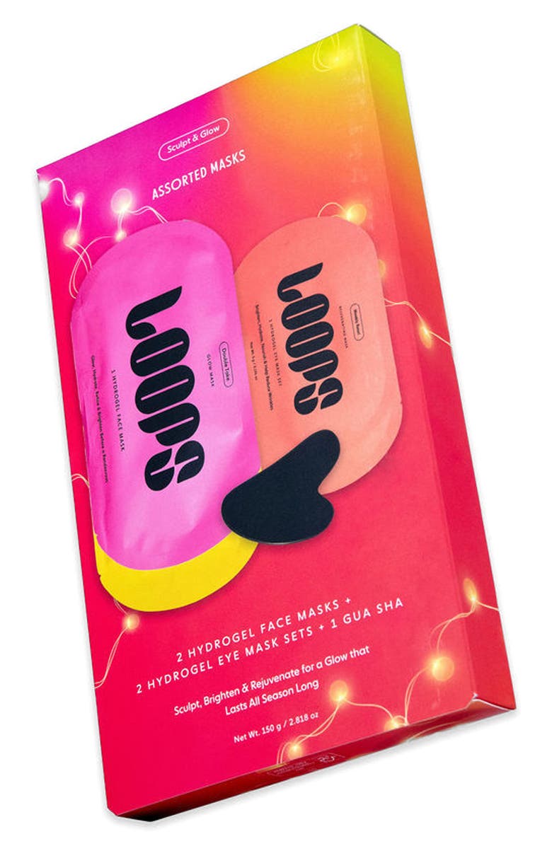 LOOPS Sculpt & Glow Assorted Masks Set, Alternate, color, Gradient