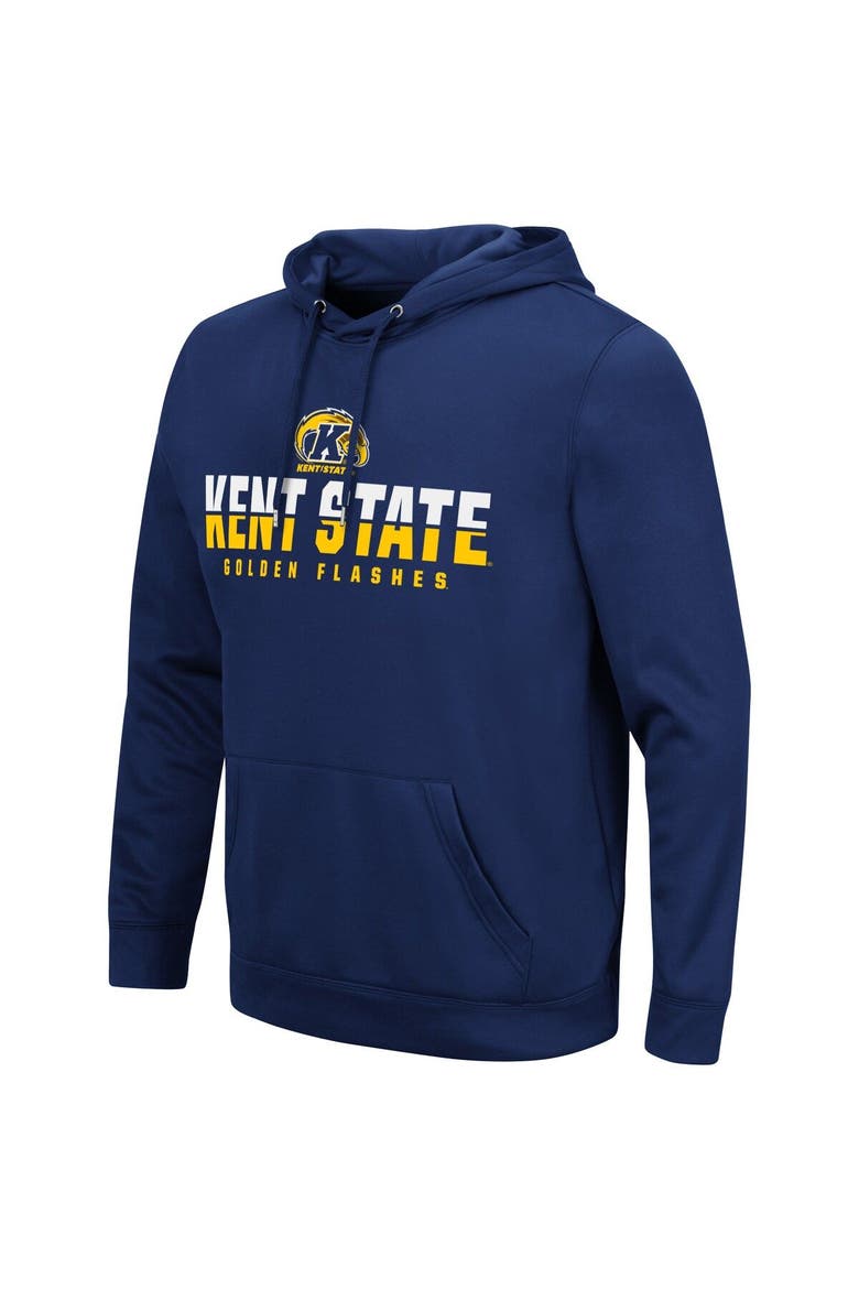 Men's Colosseum Navy Kent State Golden Flashes Lantern Pullover Hoodie, Alternate, color, Navy