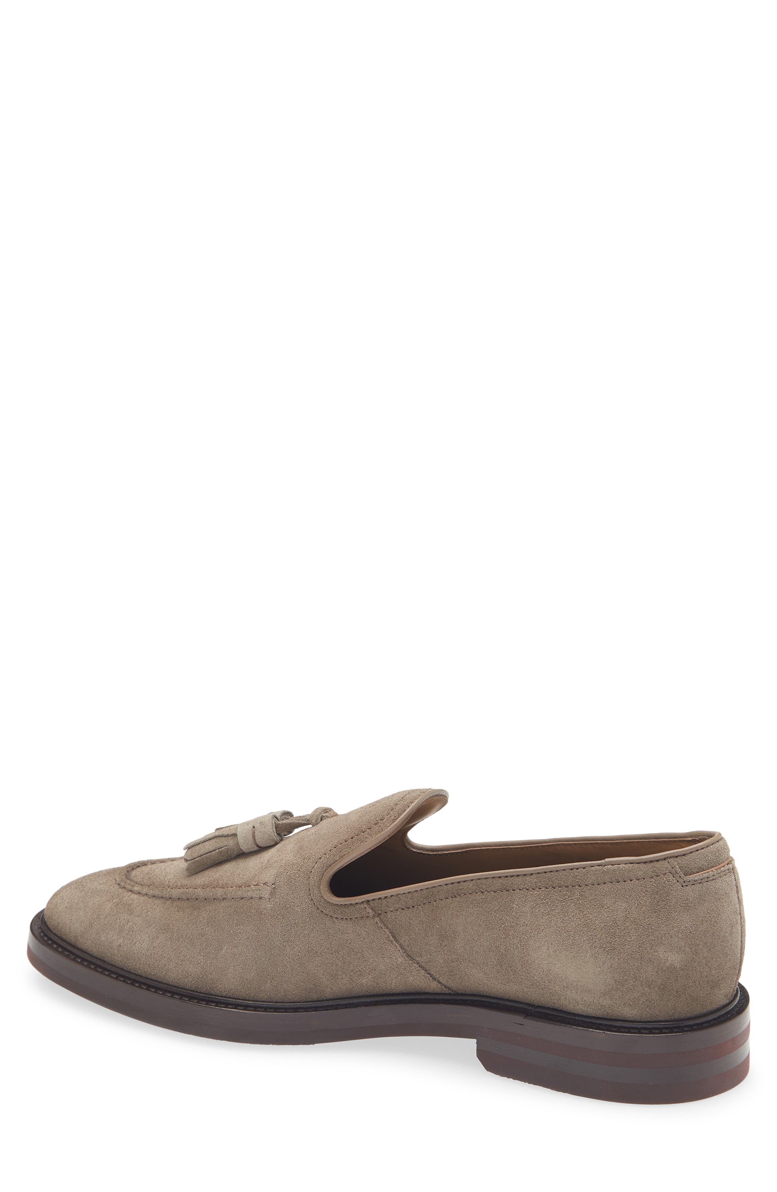 BOSS Cassian Tassel Loafer, Alternate, color, Beige/ Khaki