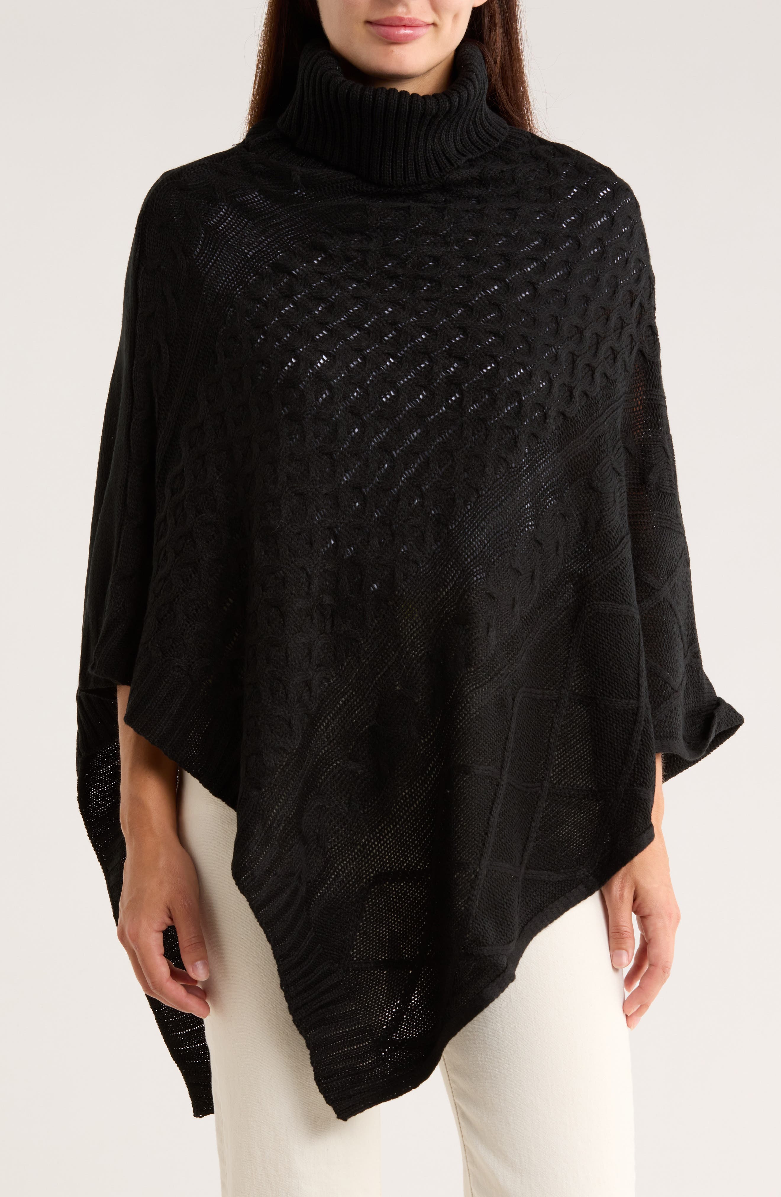 Nanette Lepore Mixed Weave Poncho