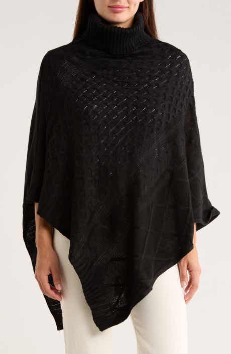 Nanette Lepore Mixed Weave Poncho